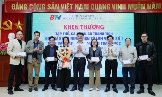 Báo và Phát thanh, Truyền hình Bắc Ninh khen thưởng tập thể, cá nhân xuất sắc trong phát triển bạn đọc Báo Bắc Ninh điện tử